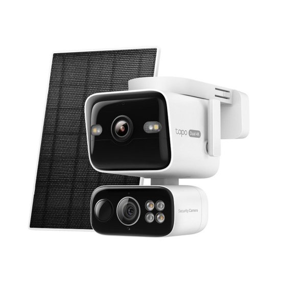 Mrežna nadzorna kamera TP-Link Tapo C675D kamera + Tapo A202 Solar panel, 4K/8MP, detekcija pokreta, Wi-Fi, vanjska, solarna, bijela