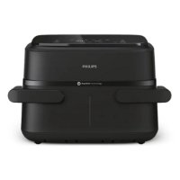 Friteza na vrući zrak PHILIPS NA150/00, 2450 W, 7.1 L, Dual Basket, crna
