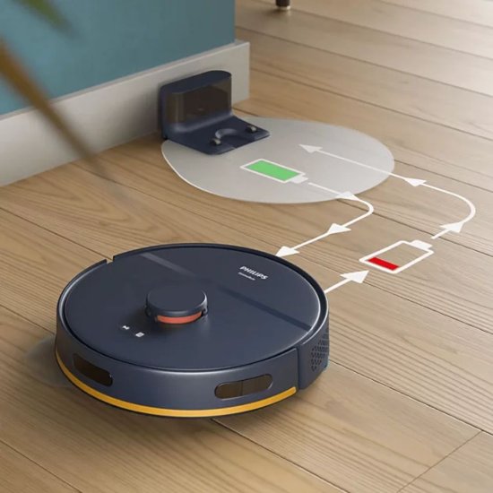 Robotski usisavač PHILIPS XU2000/15, baza za punjenje, crni
