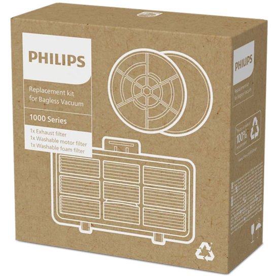 Filter za usisavač PHILIPS XV1210/01, izdušni filter, 1 kom, za usisavače bez vrećice serije 1000
