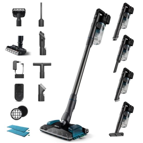 Philips Š tapni usisavač XC8057/01, 80 minuta rada, bez vreć ice, crni
