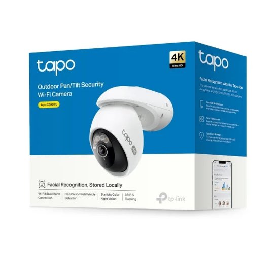Mrežna nadzorna kamera TP-Link Tapo C560WS, 4K (8 MP), Wi-Fi, detekcija pokreta, vodootporna, vanjska