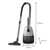 Usisavač PHILIPS 2000 Series XD2142/12, 850 W, 3 L vrećica, HEPA filter, sivo/crna
