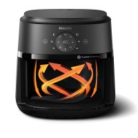 Friteza na vrući zrak PHILIPS NA231/00, Airfryer, 1700 W, 6,2 l, crna