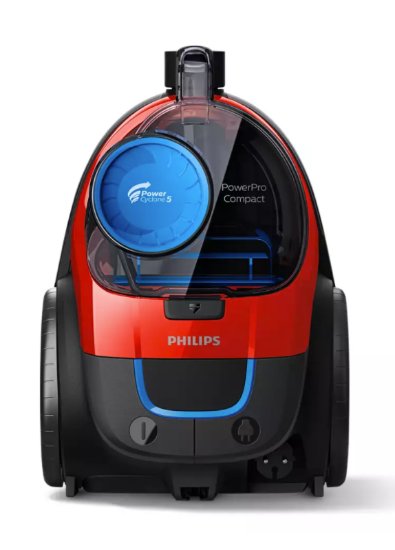 Usisavač PHILIPS PowerPro Compact FC9330/09, bez vrećice, 900W, 1,5l, HEPA 13, crni