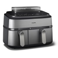 Friteza na vrući zrak PHILIPS NA555/00 2750 W, 9 l, Dual Basket, sreberna