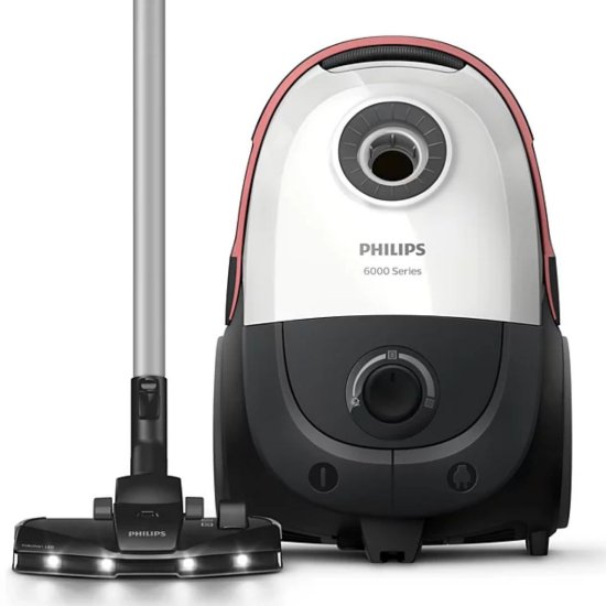 Usisavač PHILIPS XD6122/12, 900 W, 4 L vreća, bijeli