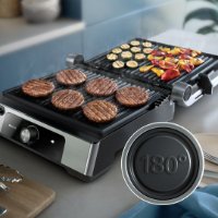 Roštilj električni PHILIPS HD6301/90, preklopni, 2200 W, inox