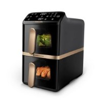 Friteza na vrući zrak PHILIPS NA462/70, 2750W, 2x 5 L košare, Dual Basket, crna