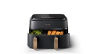 Friteza na vrući zrak PHILIPS NA352/00, 9 l, 2750 W, Dual Basket, crna