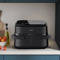 Friteza na vrući zrak PHILIPS NA150/00, 2450 W, 7.1 L, Dual Basket, crna