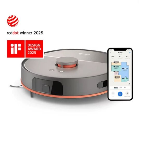 Robotski usisavač PHILIPS XU5000/20, baza za punjenje, crni