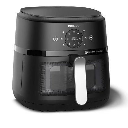 Friteza na vrući zrak PHILIPS NA231/00, Airfryer, 1700 W, 6,2 l, crna