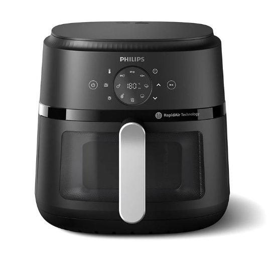Friteza na vrući zrak PHILIPS NA231/00, Airfryer, 1700 W, 6,2 l, crna