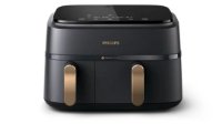 Friteza na vrući zrak PHILIPS NA352/00, 9 l, 2750 W, Dual Basket, crna