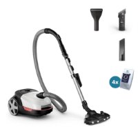 Usisavač PHILIPS XD6122/12, 900 W, 4 L vreća, bijeli