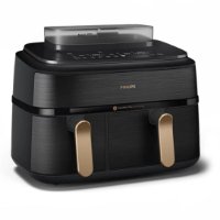 Friteza na vrući zrak PHILIPS NA552/00, 2750 W, 9 l, Dual Basket, crna