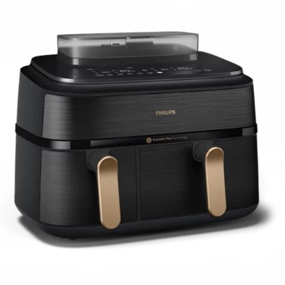 Friteza na vrući zrak PHILIPS NA552/00, 2750 W, 9 l, Dual Basket, crna