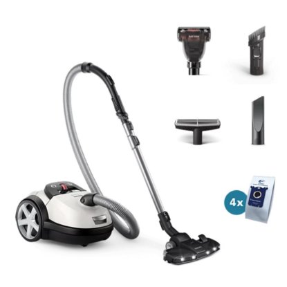 Usisavač PHILIPS XD8142/12, 900 W, 4 L, vrećia, HEPA filte, bijeli