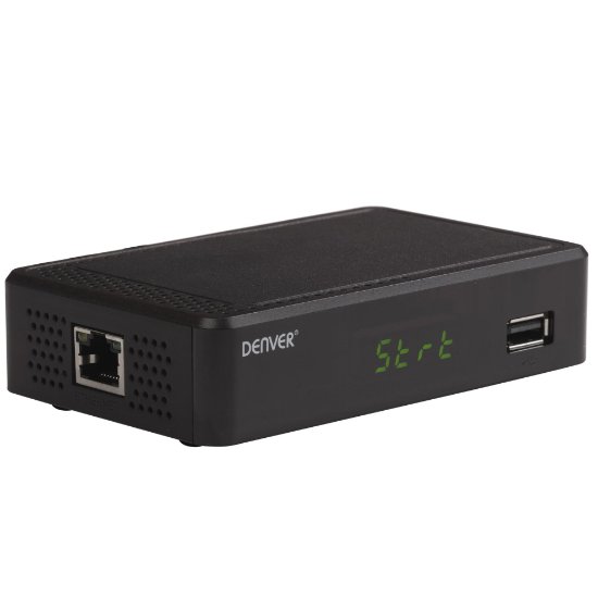 Digitalni prijemnik DENVER DTB-148, DVB-T2, H.265, MPEG-1/2/4, HDMI, USB, SCART, LAN, crni