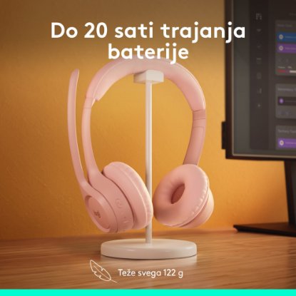 Slušalice LOGITECH Zone 300, bežične, BT, roze