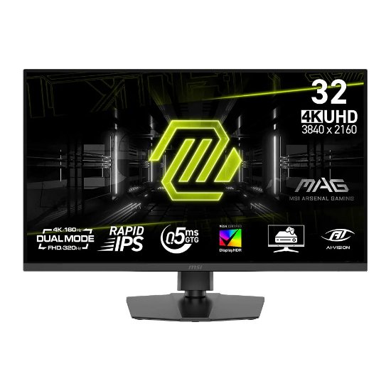 Gaming monitor 32" MSI 322URDF E16, 4K UHD, IPS, 320Hz, 1ms, cd/m2, crni