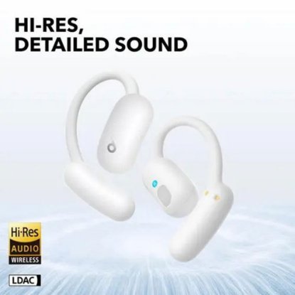 Slušalice ANKER SoundCore AeroFit 2, Ozone, open-ear, bežične, Bluetooth, bijele