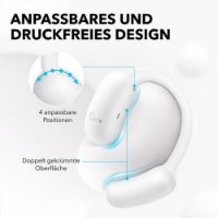 Slušalice ANKER SoundCore AeroFit 2, Ozone, open-ear, bežične, Bluetooth, bijele