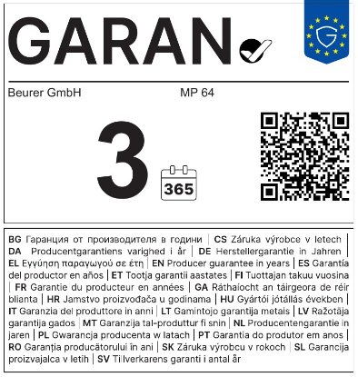 Komplet za manikuru/pedikuru BEURER MP 64, bijeli