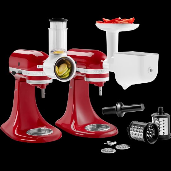 Komplet nastavaka KITCHENAID 5KSM2FPPC, cjedilo za voće i povrće, za mljevenje hrane, za ribanje/sjeckanje