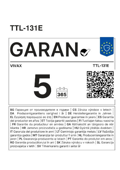 Hladnjak VIVAX TTL-131E, 86,5cm, 131 l, energetski razred E, bijeli