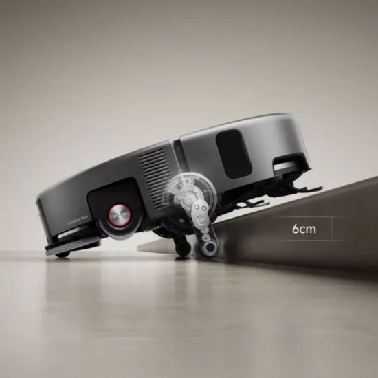 Robotski usisavač XIAOMI Robot Vacuum 6 MAX, baza za samopražnjenje, siva