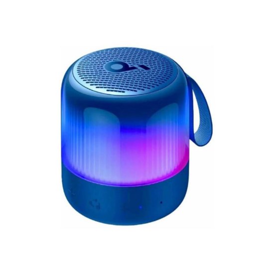 nik Prijenosni zvuč ANKER Glow Mini 8W, 360° pokrivanje, IP67, 12 h, USB-C, Bluetooth i 3, 5 mm, plava, RGB, PartyCast 2.0