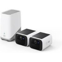 Mrežna nadzorna kamera EUFY SOLOCAM S220, 2K, 2 kom, Homebase 3, solarna, vanjka i unutranja