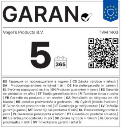 Nosač zidni za TV VOGEL'S TVM1403, 32-77", fiksni, do 50kg