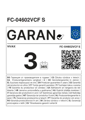 Plinski štednjak VIVAX FC-04602VCF S, 4x keramičke grijaće ploče, energetski razred A, smeđi