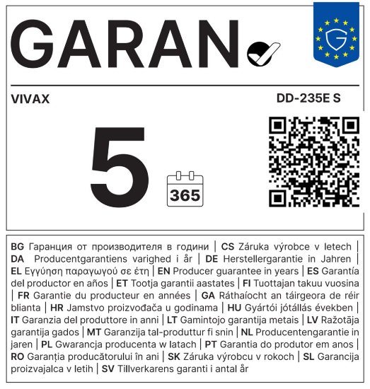 Hladnjak VIVAX DD-235E S, kombinirani, 160cm, 194/41 l, energetski razred E, sivi
