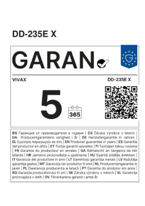 Hladnjak VIVAX DD-235E X, kombinirani, 160cm, 194/41 l, energetski razred E, sivi