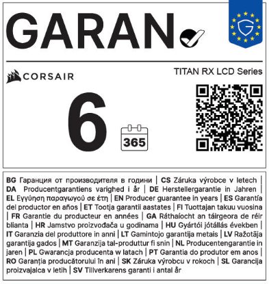 Vodeno hlađenje CORSAIR iCUE LINK TITAN RX LCD 240, za Intel i AMD