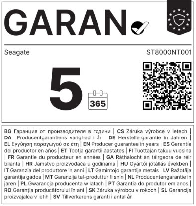 Tvrdi disk 8TB SEAGATE Ironwolf Pro NAS ST8000NT001, SATA3, 256MB cache, 7200 okr./min, 3.5"