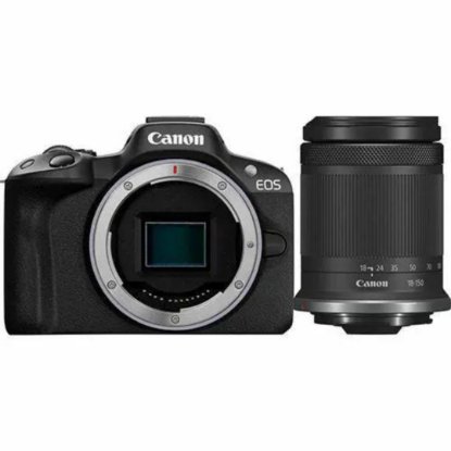 Digitalni fotoaparat CANON EOS R50 + RF-S 18-150mm F3.5-6.3 IS STM, crni, 24.2 Mpixela, 8.3x optički zoom