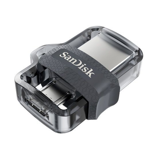 Sandisk Memorija USB 3.0 FLASH DRIVE, 32 GB, Ultra Dual Drive m3.0, SDDD3-032G-G46, USB 3.0 i micro USB OTG, sivi