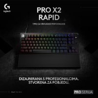 Tipkovnica LOGITECH PRO X2 Rapid, mehanička, crna