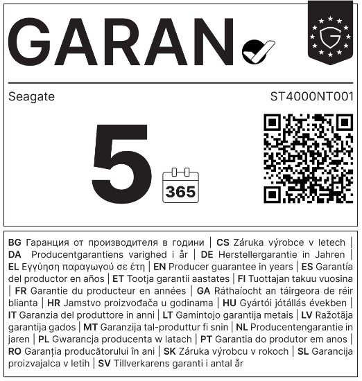 Tvrdi disk 4TB SEAGATE Ironwolf Pro NAS ST4000NT001, SATA3, 256MB cache, 7200 okr./min, 3.5"