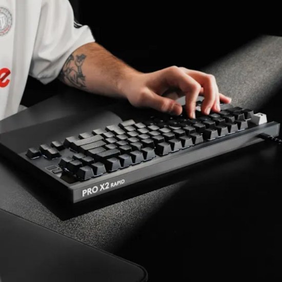 Tipkovnica LOGITECH PRO X2 Rapid, mehanička, crna