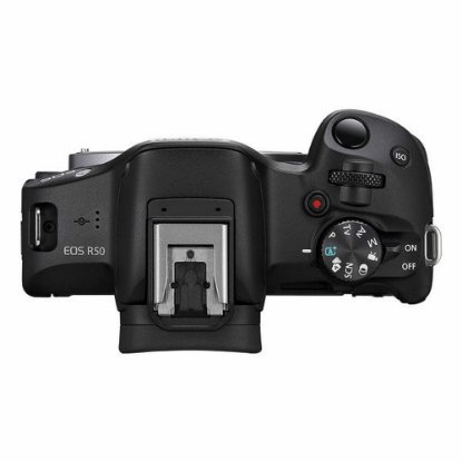Digitalni fotoaparat CANON EOS R50 + RF-S 18-45mm + RF-S 55-210mm STM, 24,2 Mp, 4K Ultra HD, crni