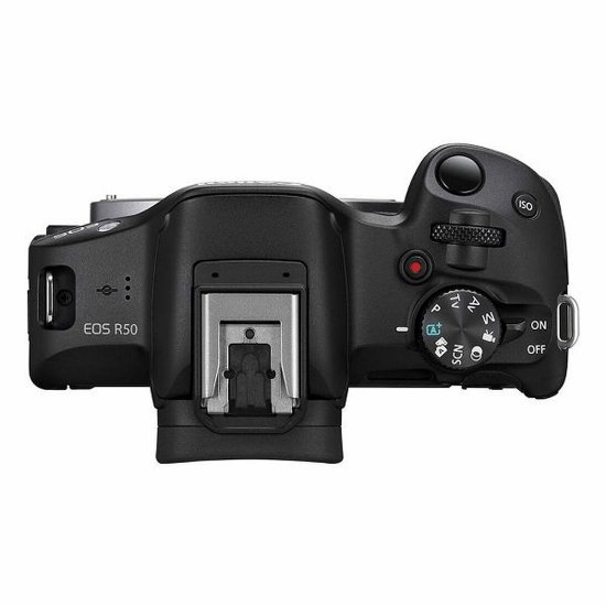 Digitalni fotoaparat CANON EOS R50 + RF-S 18-45mm + RF-S 55-210mm STM, 24,2 Mp, 4K Ultra HD, crni