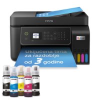 Multifunkcijski printer EPSON EcoTank L5310, printer/scanner/copy/fax, 5760 dpi, USB, LAN, WiFi, crni