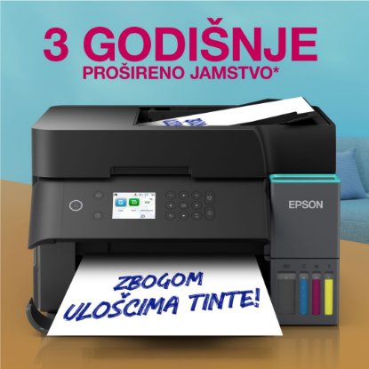 Multifunkcijski printer EPSON EcoTank L6370, printer/scanner/copy, 4800 x 1200, USB, LAN, WiFi, crni