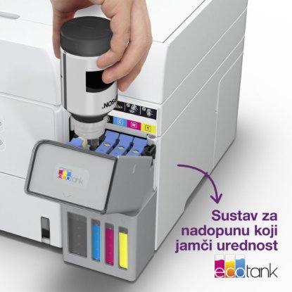 Multifunkcijski printer EPSON EcoTank L6376, printer/scanner/copy, 4800 x 1200, USB, LAN, WiFi, bijeli